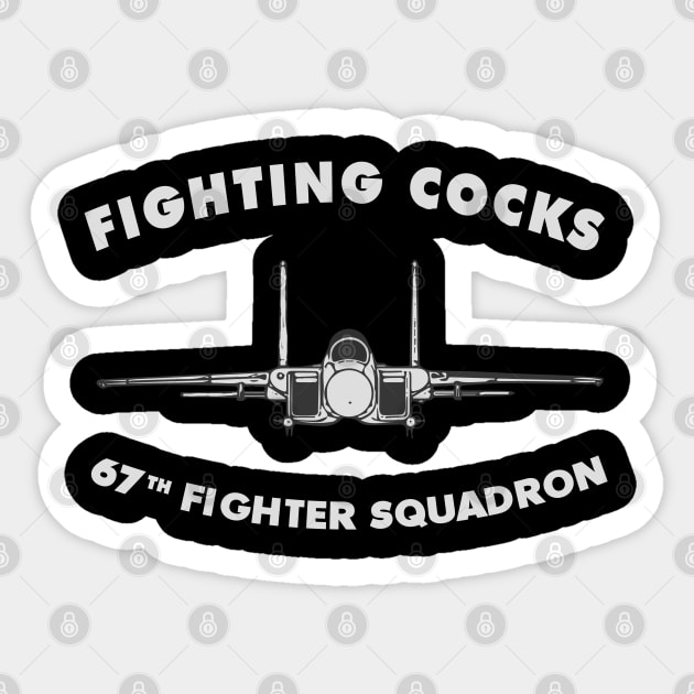 67th Fighter Squadron USAF F15 Sticker by DesignedForFlight